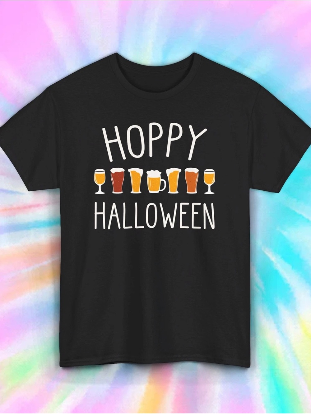 Hoppy Halloween Short Sleeve Tee - Black